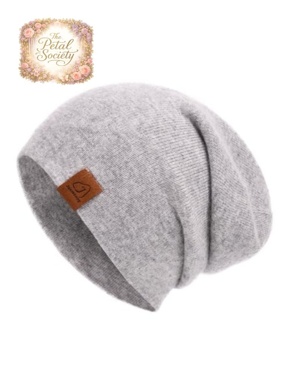 Slouchy Knit Beanie Angora Blend Reversible Cuffed Winter Hat